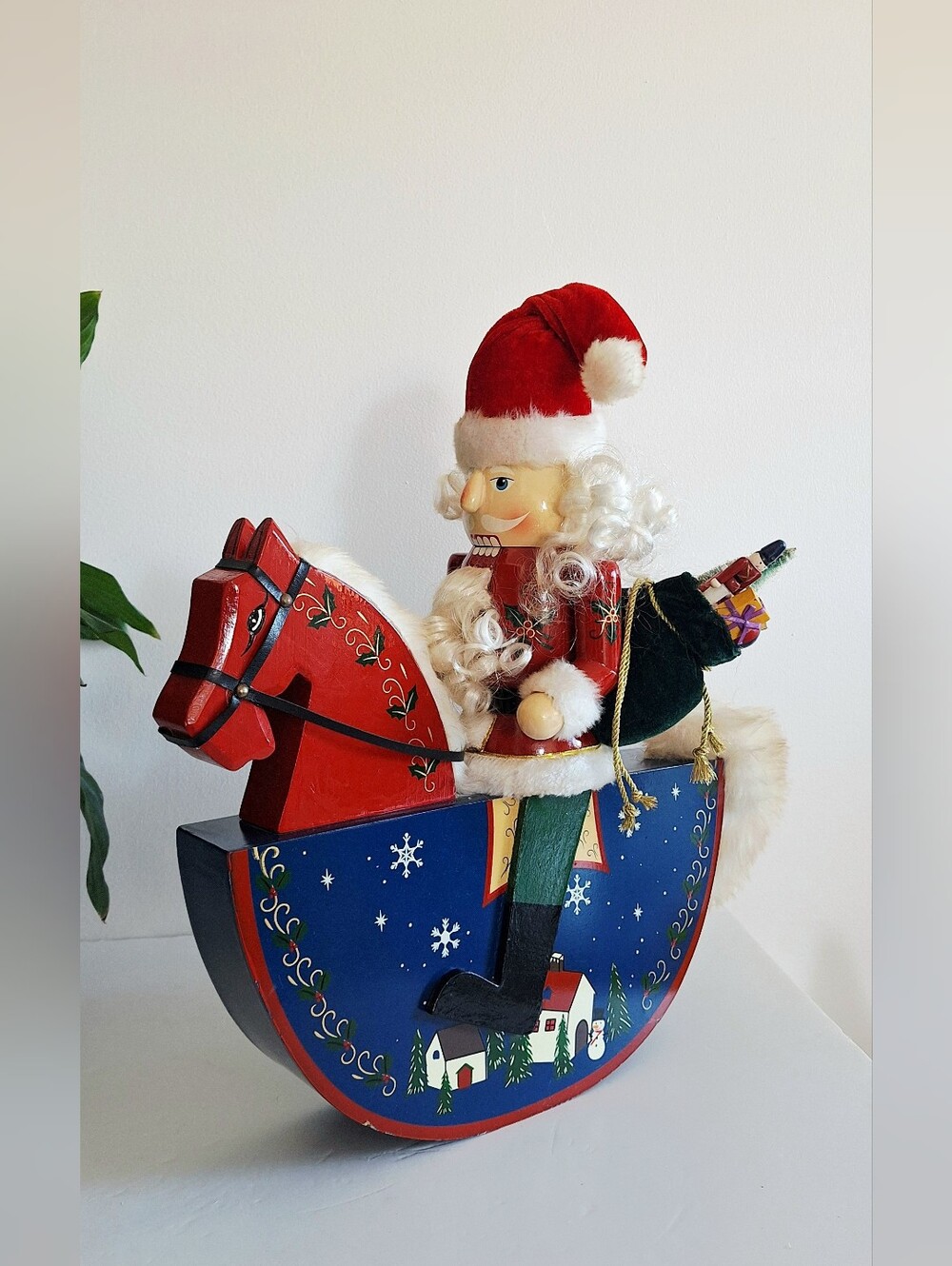 Nutcracker Santa on a rocking horse